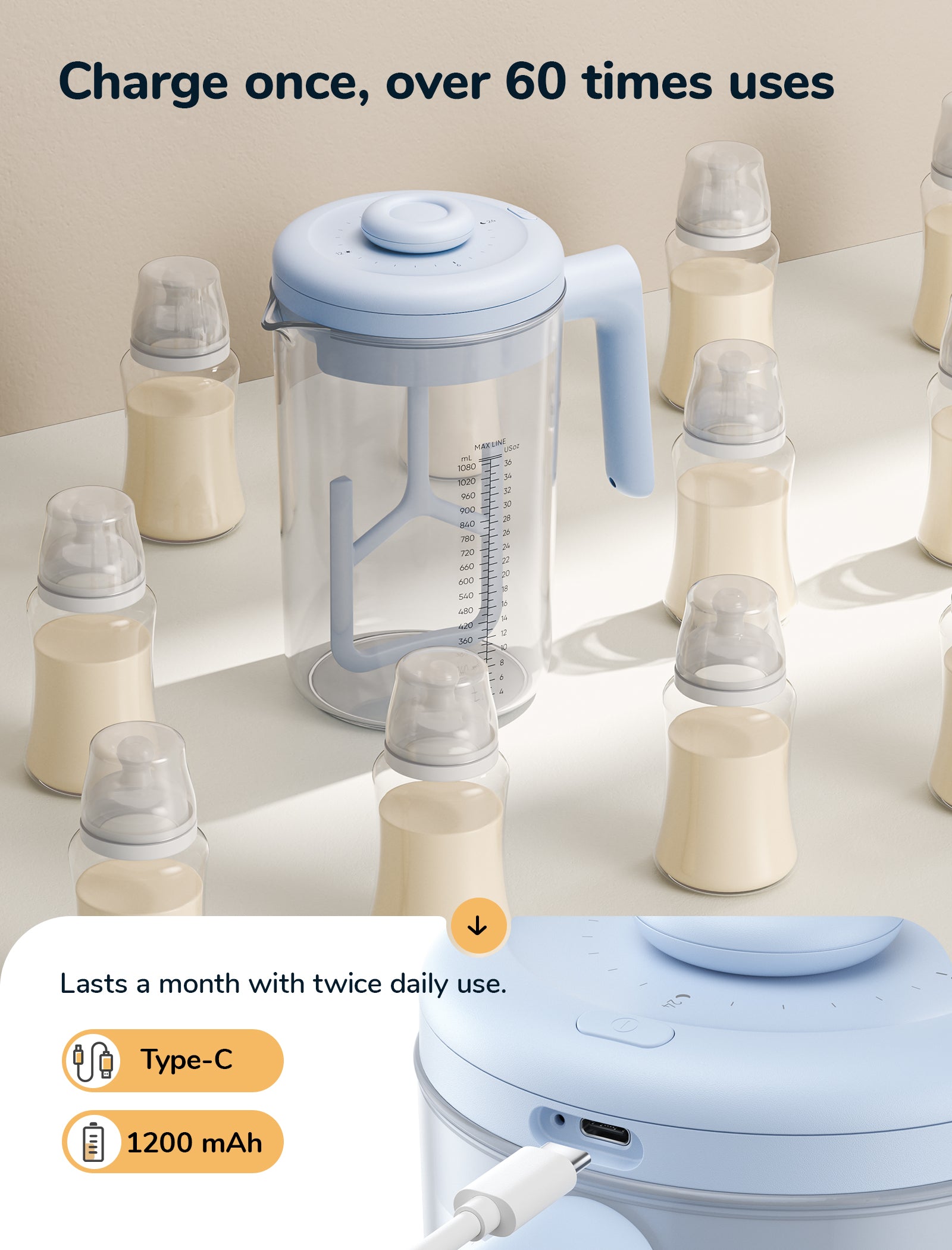Electric Baby Formula Mixer
